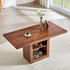 Start2Finish rectangular dining table with MDF walnut finish, expandable design, storage, ideal for dining rooms, kitchens, and apartments.