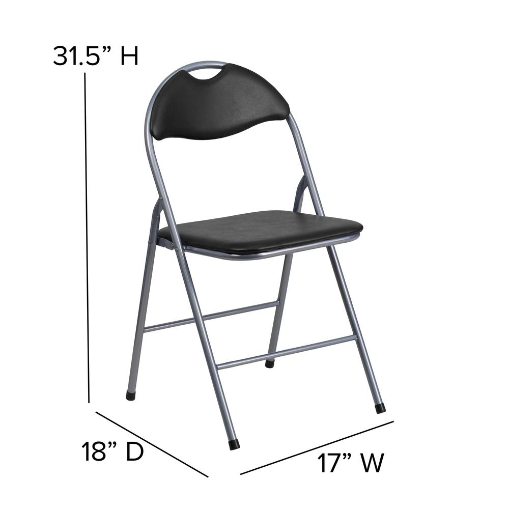 Set of 2 padded metal folding chairs with cushioned seats and sturdy frames, ideal for indoor and outdoor use by Start2Finish.