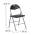 Set of 2 padded metal folding chairs with cushioned seats and sturdy frames, ideal for indoor and outdoor use by Start2Finish.