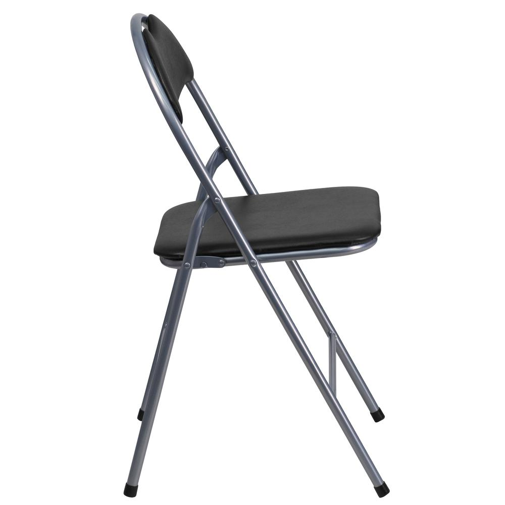 Set of 2 padded metal folding chairs by Start2Finish, featuring cushioned seats and sturdy metal frames for versatile seating.