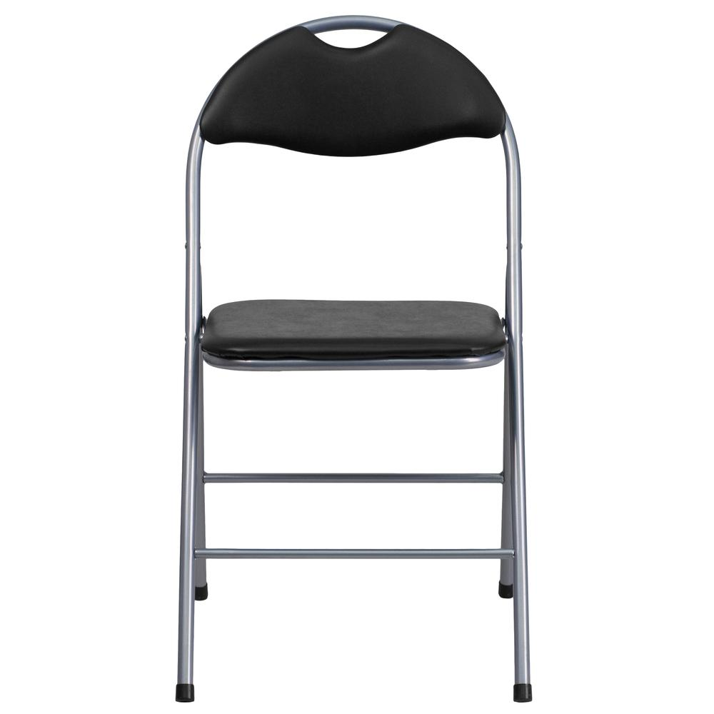 Set of 2 Start2Finish padded metal folding chairs with cushioned seats and backrests, suitable for indoor and outdoor use.