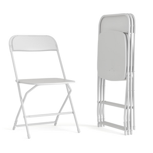 Multi-Use Versatile Commercial Big and Tall Folding Plastic Chairs - Set of 4