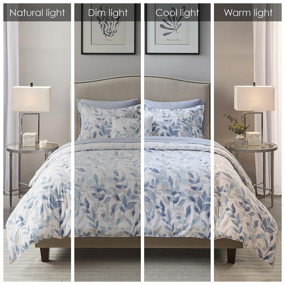 Reversible 8-piece comforter set with matching bed sheets by Start2Finish, featuring stylish patterns and cozy bedding.