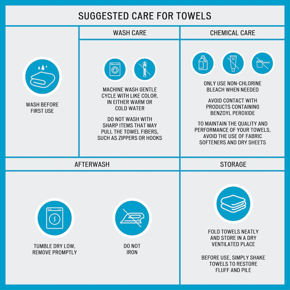 Start2Finish 8-piece cotton antimicrobial towel set with soft, absorbent towels in various sizes for bath and beach use.