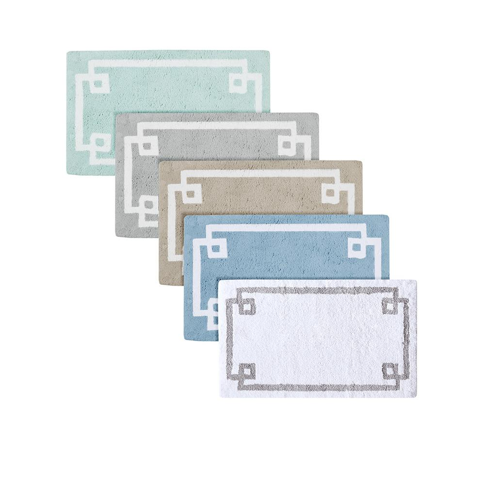 Start2Finish cotton tufted bath rug in 20x30 inches with soft, plush texture and tufted design for bathroom comfort.