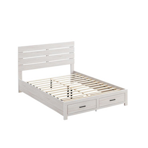 Brantford Wood Queen Storage Panel Bed Coastal White