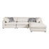 Start2Finish Serene beige 4-piece upholstered modular sectional sofa with plush cushions and modern design, shown assembled in a living room setting.