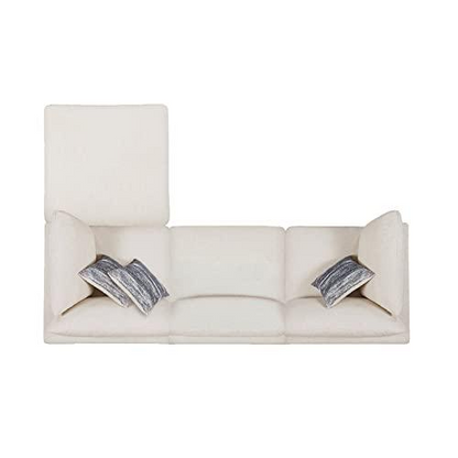 Beige Serene 4-piece upholstered sectional sofa by Start2Finish, featuring plush cushions and modern modular design.
