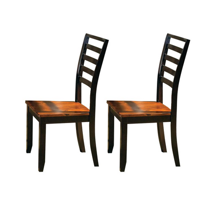 Start2Finish Abaco Side Chair with wooden frame and cushioned seat, shown in a modern indoor setting.
