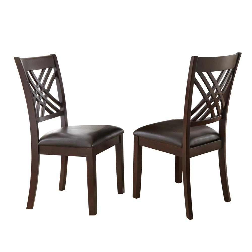 Start2Finish Adrian side chair with wooden legs and upholstered seat, modern design for dining or office use.