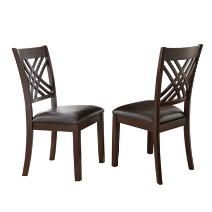 Start2Finish Adrian side chair with wooden legs and upholstered seat, modern design for dining or office use.