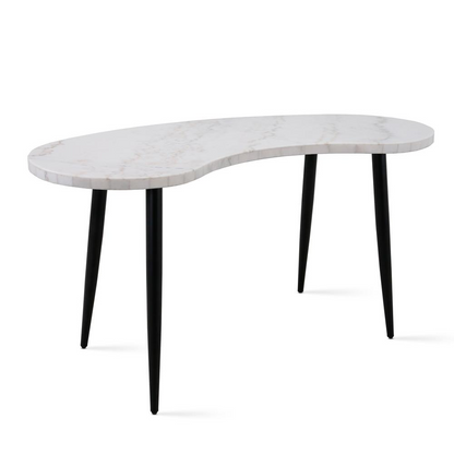 Start2Finish Kinsley Desk with spacious wooden surface and sleek metal legs, ideal for home or office workspace.
