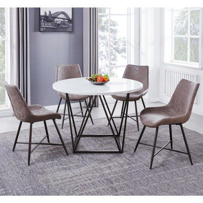 Start2Finish Ramona 5-piece set featuring stylish dinnerware with colorful patterned plates and bowls on a white background.