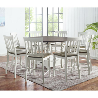 Start2Finish Joanna 9-piece counter dining set with table and matching chairs, perfect for casual kitchen or bar area dining.