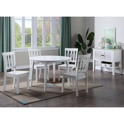 Start2Finish Naples drop leaf dining table with light wood finish, showing extended leaves and sturdy legs.