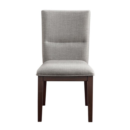 Brown Amalie Side Chair by Start2Finish with wooden legs and cushioned seat, showcasing a modern and comfortable design.