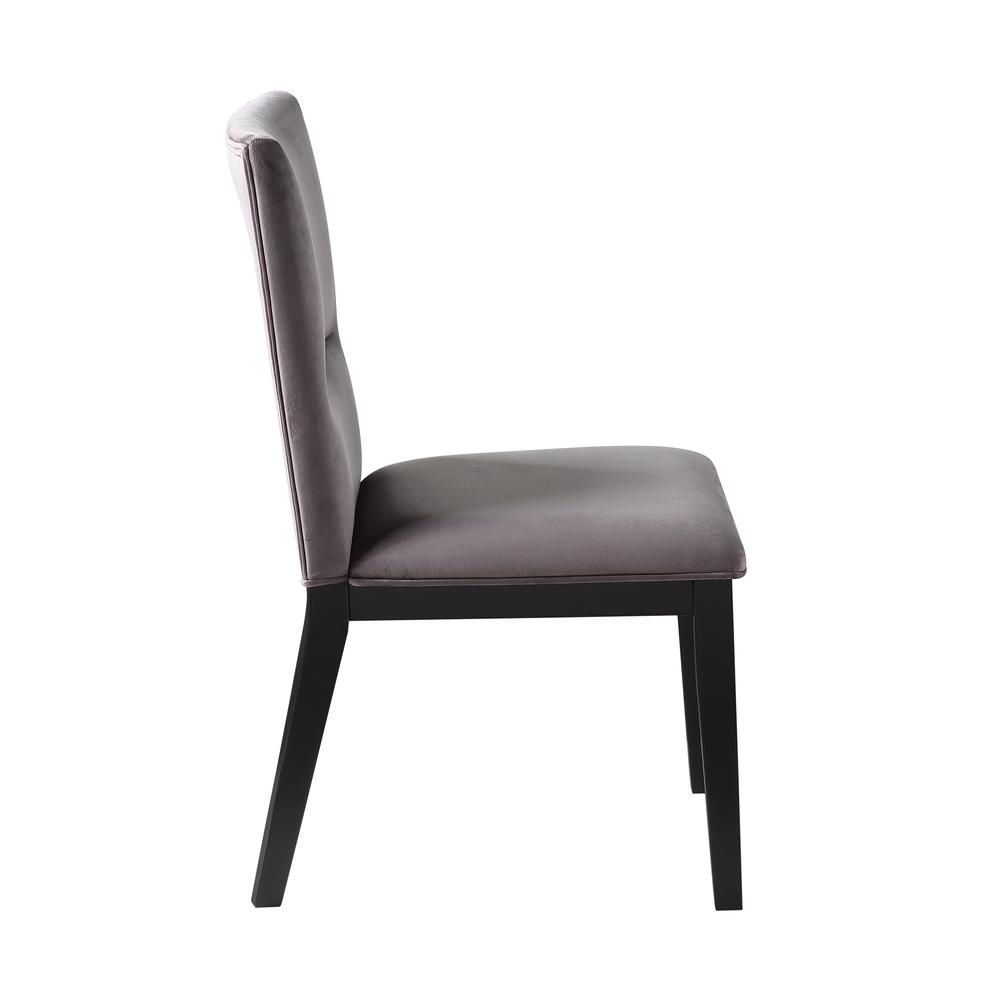 Start2Finish Amalie Grey Side Chair with cushioned seat and modern design, ideal for dining or office spaces.