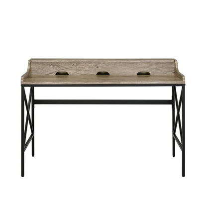 Start2Finish Corday desk with built-in USB port, featuring a sleek wooden surface and modern design for workspace convenience.