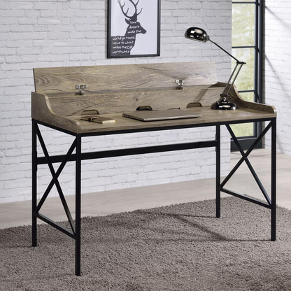 Start2Finish Corday desk with built-in USB port, featuring a modern wooden surface and sleek metal legs for a functional workspace.