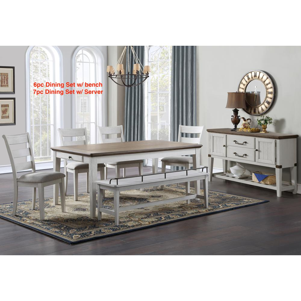 Start2Finish Pendleton Dining Table with wooden surface and sturdy legs, ideal for family meals and gatherings.