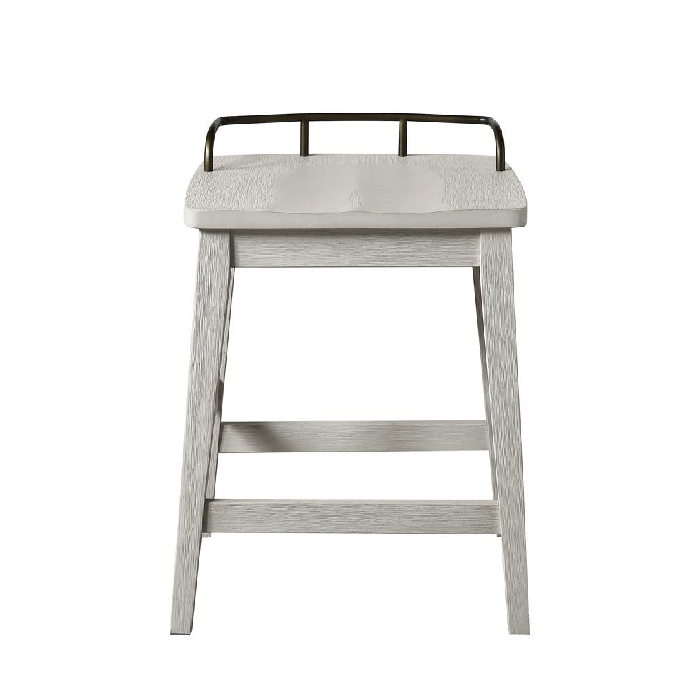 Start2Finish Pendleton counter stool with wooden legs and upholstered seat, showcasing a classic design and cozy fabric upholstery.