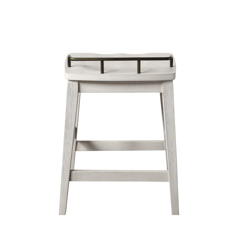 Start2Finish Pendleton counter stool with upholstered seat and wooden legs, modern design for kitchen or bar area.