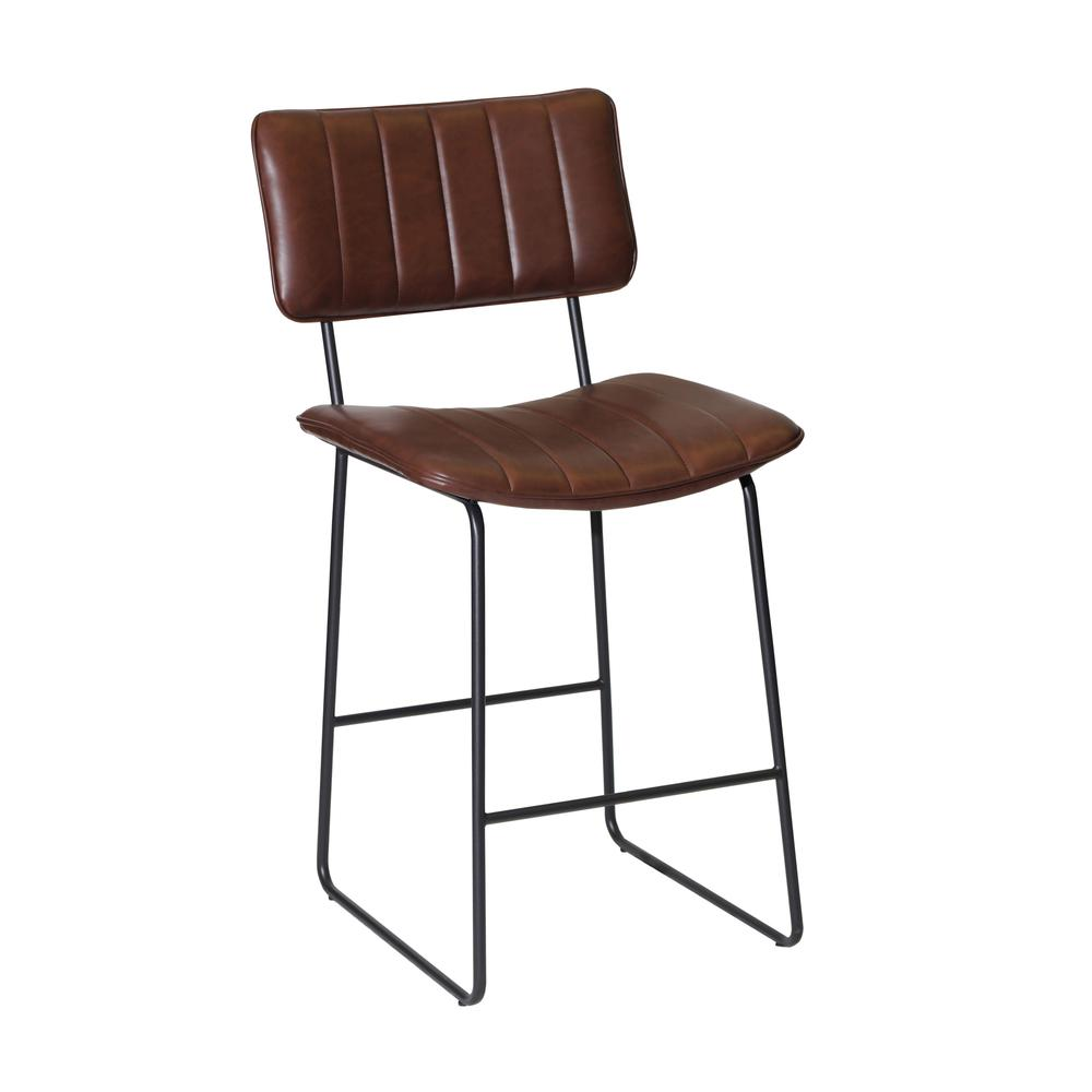 Start2Finish Tribeca Counter Stool with wooden legs and cushioned seat, ideal for kitchen or bar area seating.