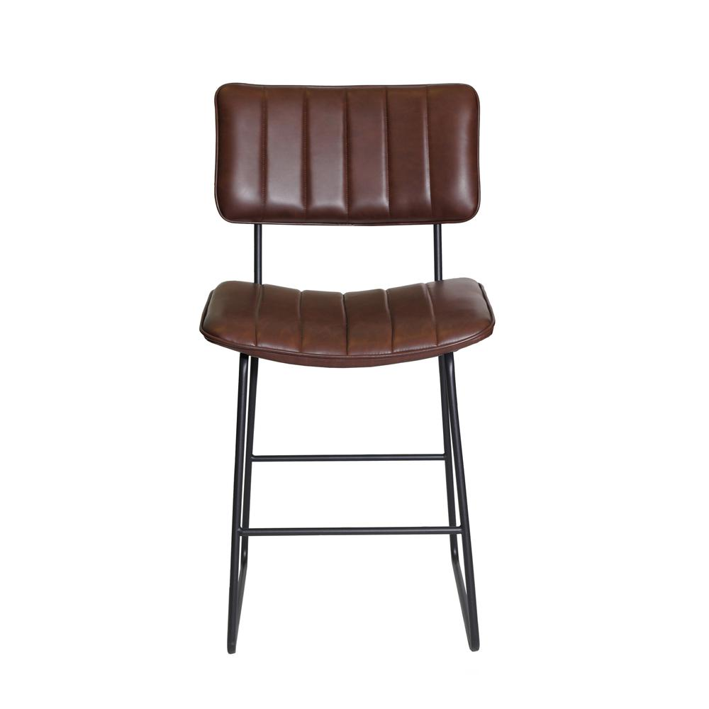 Start2Finish Tribeca Counter Stool with wooden legs and cushioned seat, ideal for kitchen or bar area.
