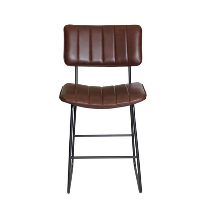 Start2Finish Tribeca Counter Stool with wooden legs and cushioned seat, ideal for kitchen or bar area.