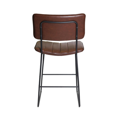 Start2Finish Tribeca Counter Stool with wooden frame and cushioned seat, ideal for kitchen or bar area.