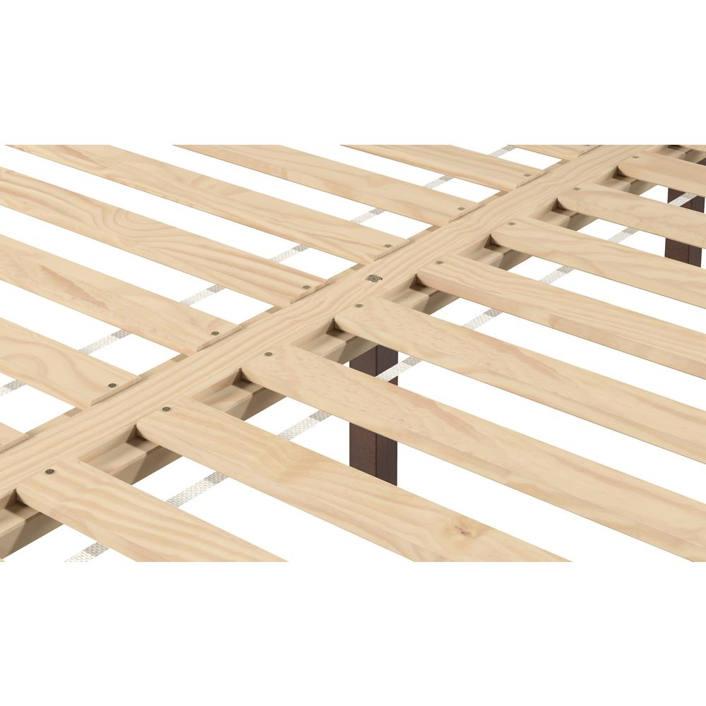 Start2Finish Nix solid wood king platform bed in natural finish, showcasing a sturdy frame and sleek design for modern bedroom decor.