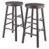 Start2Finish Shelby 2-Piece Swivel Seat Counter Stool Set in oyster gray, featuring modern design and cushioned seats.