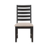 Set of two Harington side chairs by Start2Finish featuring wooden frames and cushioned seats for comfortable dining.