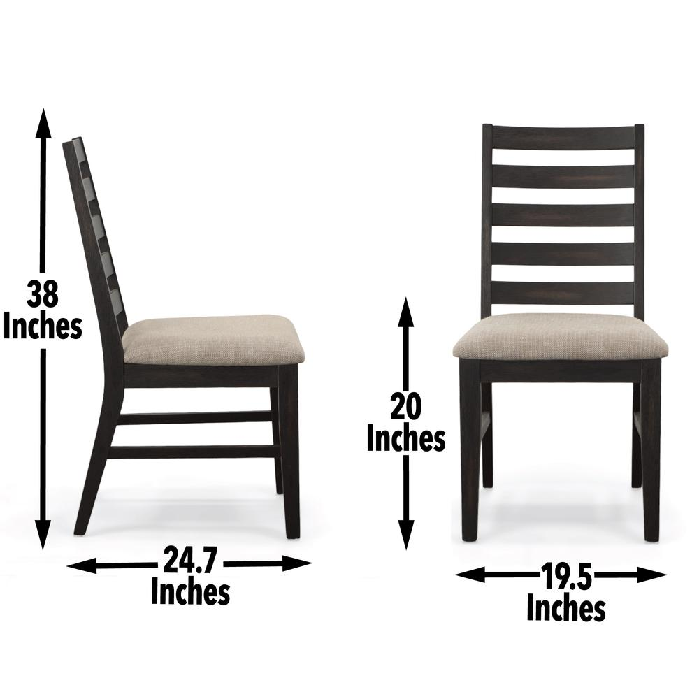 Set of two Harington Side Chairs by Start2Finish featuring modern design with wooden legs and upholstered seats.