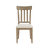 Start2Finish Napa Side Chair in sand color with a modern design and wooden legs, ideal for dining or office spaces.