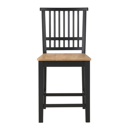 Magnolia counter chair by Start2Finish with a wooden seat and metal legs, ideal for kitchen or bar areas.
