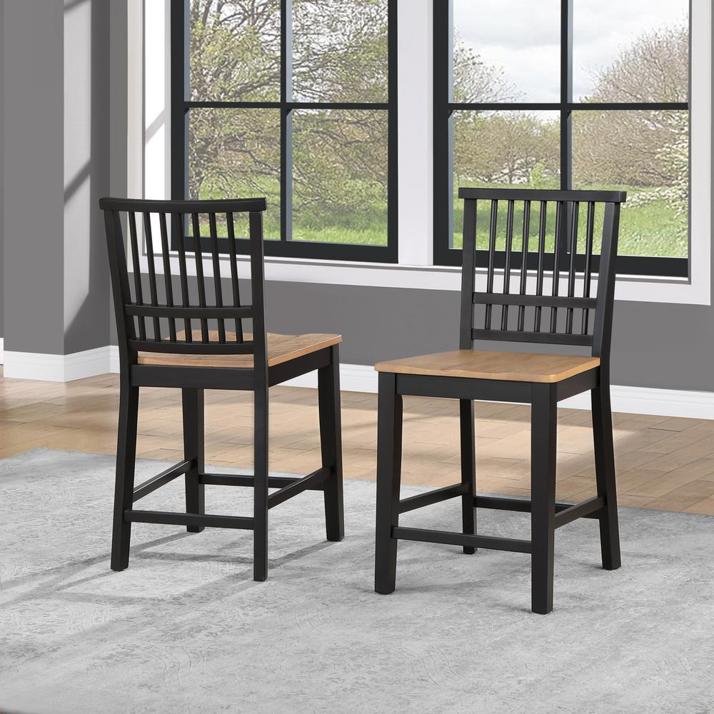 Magnolia Counter Chair by Start2Finish featuring a wooden frame and cushioned seat, ideal for kitchen or bar counter seating.