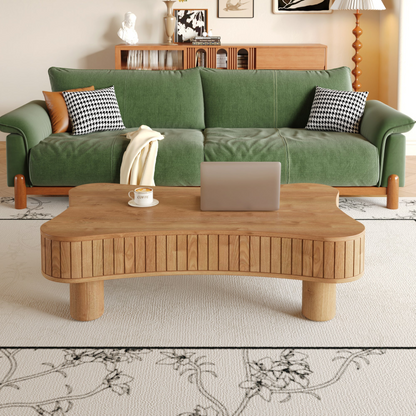 Light brown and black MDF and metal coffee table with lift-top storage for living room, featuring a modern design.