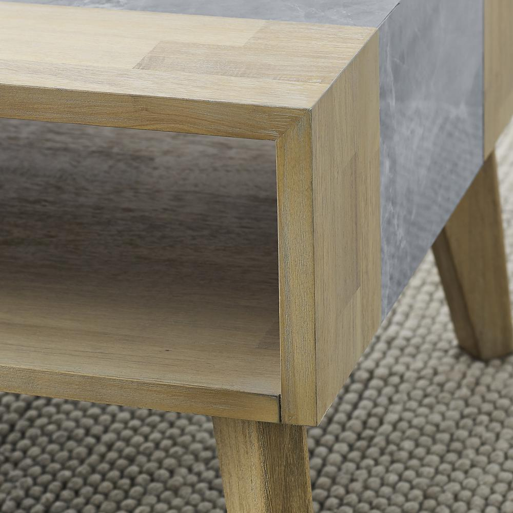 Calgary Sintered Stone Coffee Table by Start2Finish featuring a sleek, modern design with a smooth, dark stone surface.