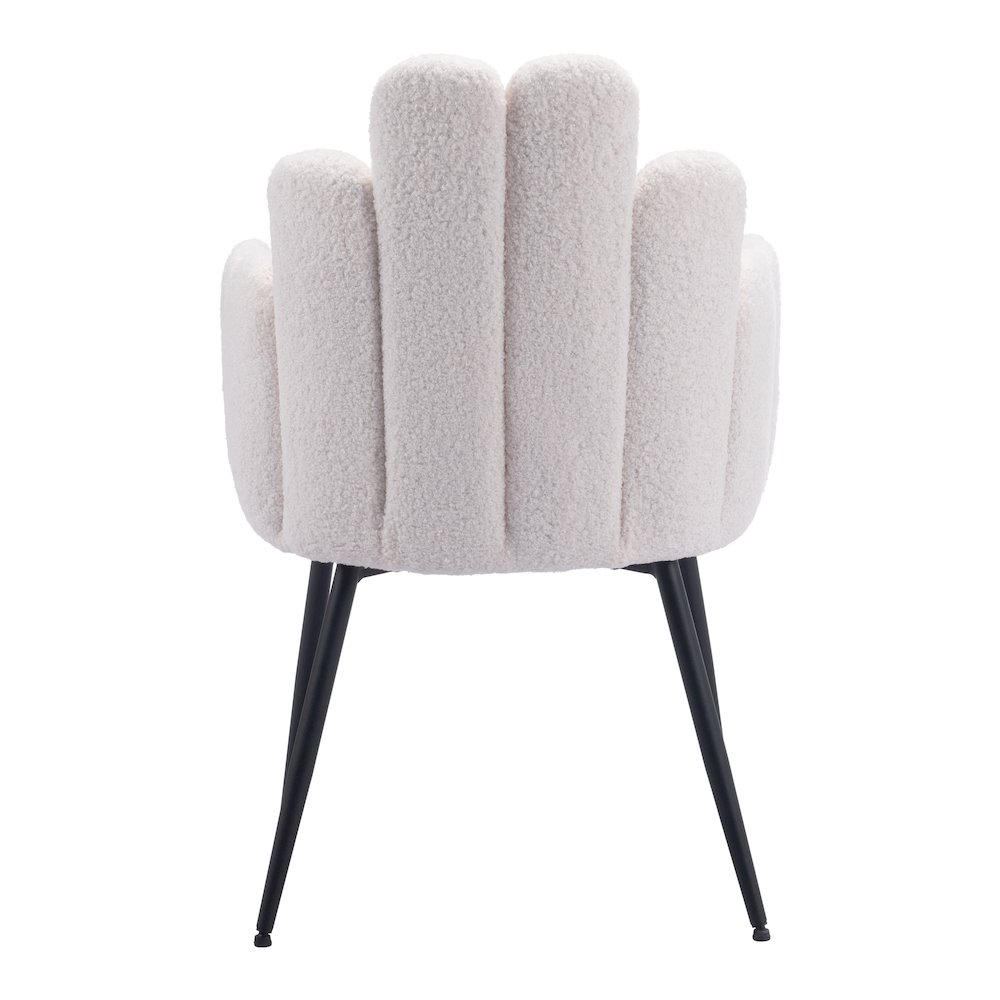 Set of two ivory Noosa Dining Chairs by Start2Finish with sleek, modern design and comfortable upholstered seats.