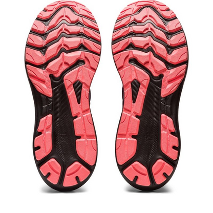 Asics GT 2000 11 GTX W running shoes in black and gray with waterproof Gore-Tex material, designed for women.