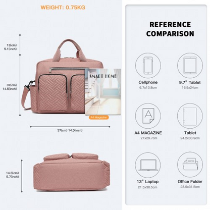Start2Finish EQ2411 Kono diaper changing tote bag in pink with built-in changing mat, waterproof design, and thermal insulation.