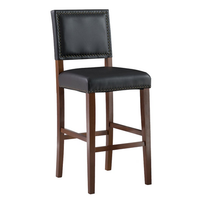 Black Brook bar stool by Start2Finish with a sleek metal frame and cushioned seat, ideal for kitchen or bar area seating.