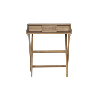 Rustic brown Coy folding desk by Start2Finish with a compact, foldable design and wooden surface, ideal for small spaces.