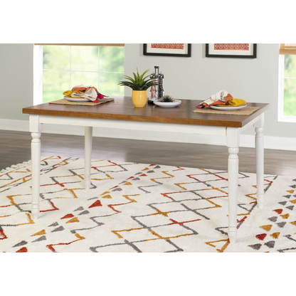 Willow Brown Dining Table by Start2Finish featuring a sturdy wooden surface and modern design in a home dining room setting.