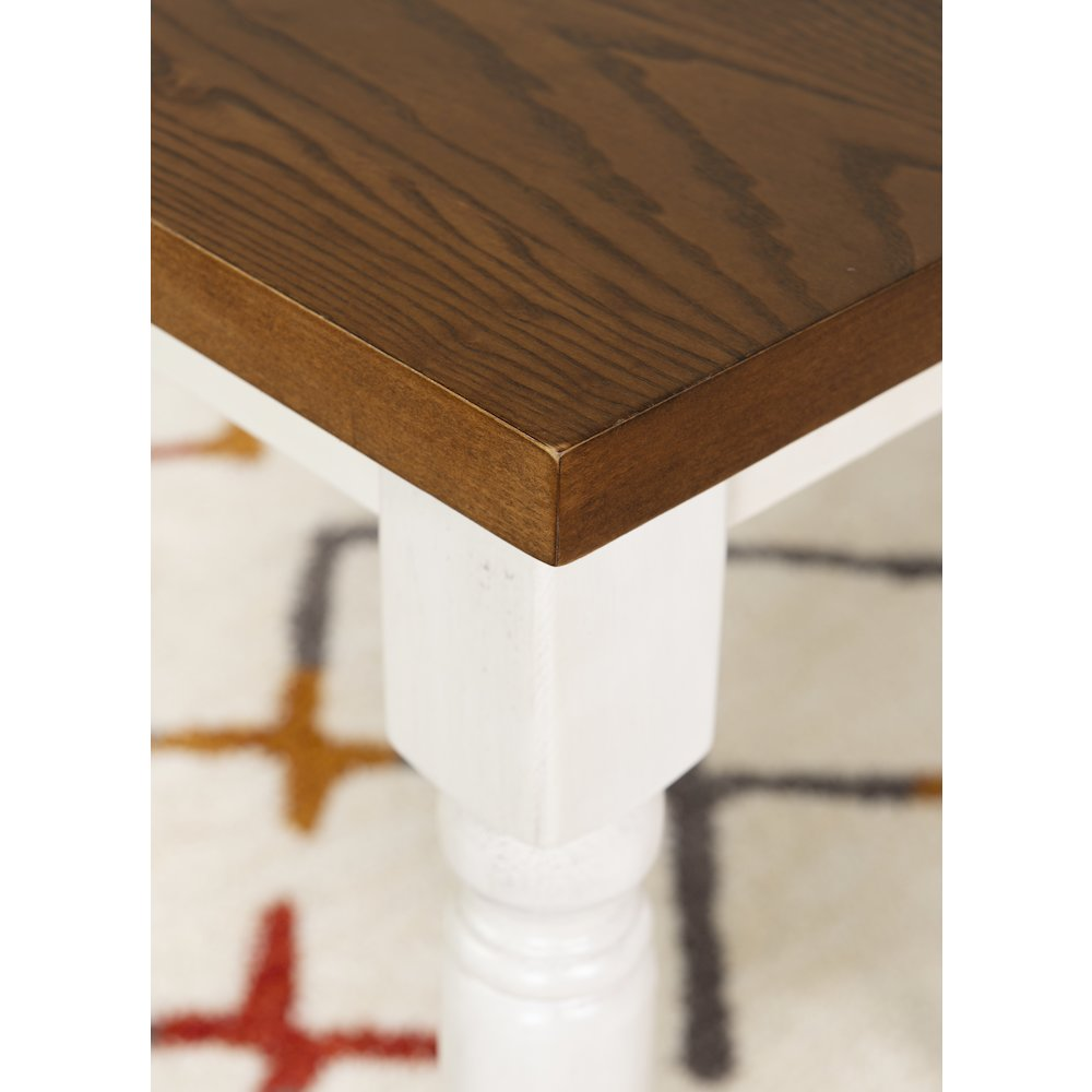 Willow Brown Start2Finish dining table with wooden surface and sturdy legs, perfect for kitchen or dining room setup.