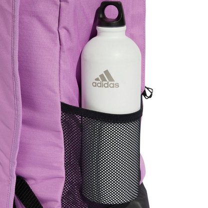 Start2Finish Adidas Essentials Linear IZ1902 backpack with multiple compartments and adjustable straps, black sporty bag for everyday use.