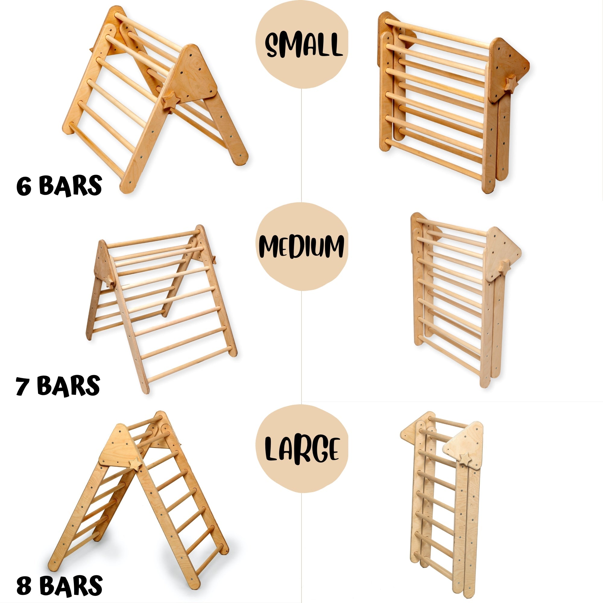Montessori Triangle Climber Set / 3 size