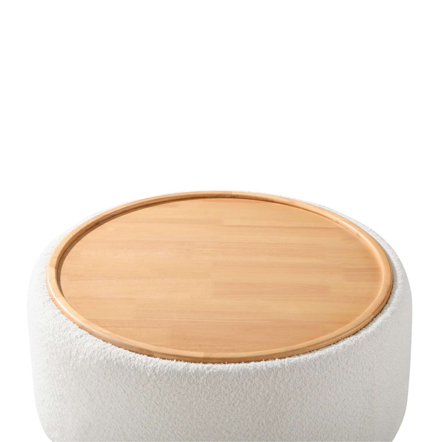 Start2Finish wooden and fabric upholstered ottoman with storage, ideal for living room and lounge spaces.