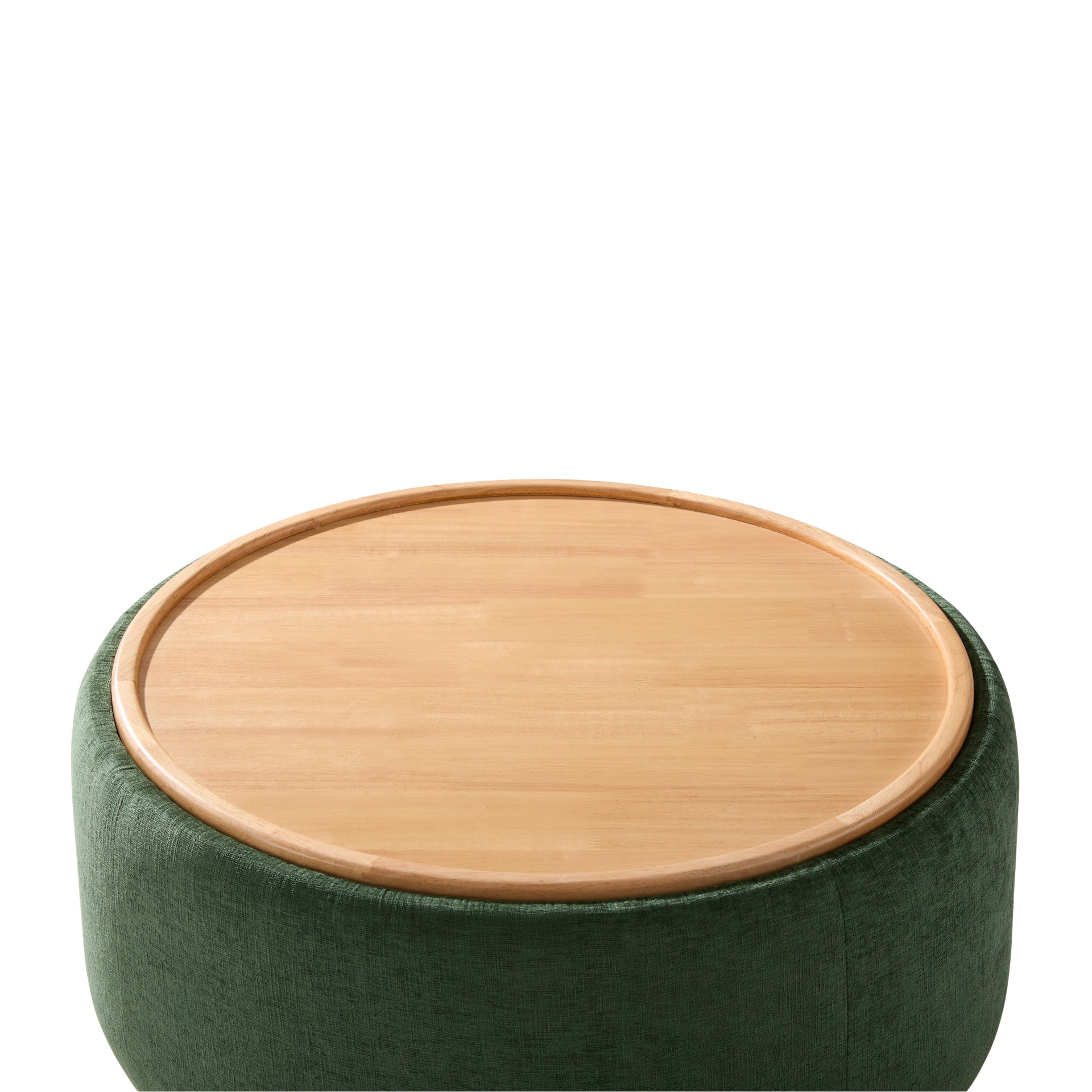 Start2Finish wood and fabric upholstered ottoman with storage, ideal for living room and lounge spaces.